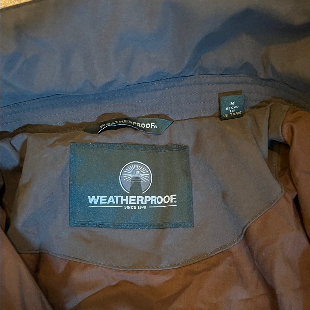 Weatherproof Two-Tone Jacket in Brown and Navy